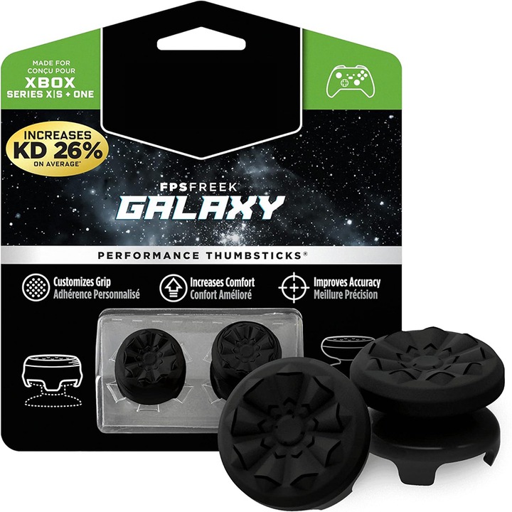 2 db Thumbgrip vezérlő készlet, Chucai Galaxy, Xbox, Model 42, fekete