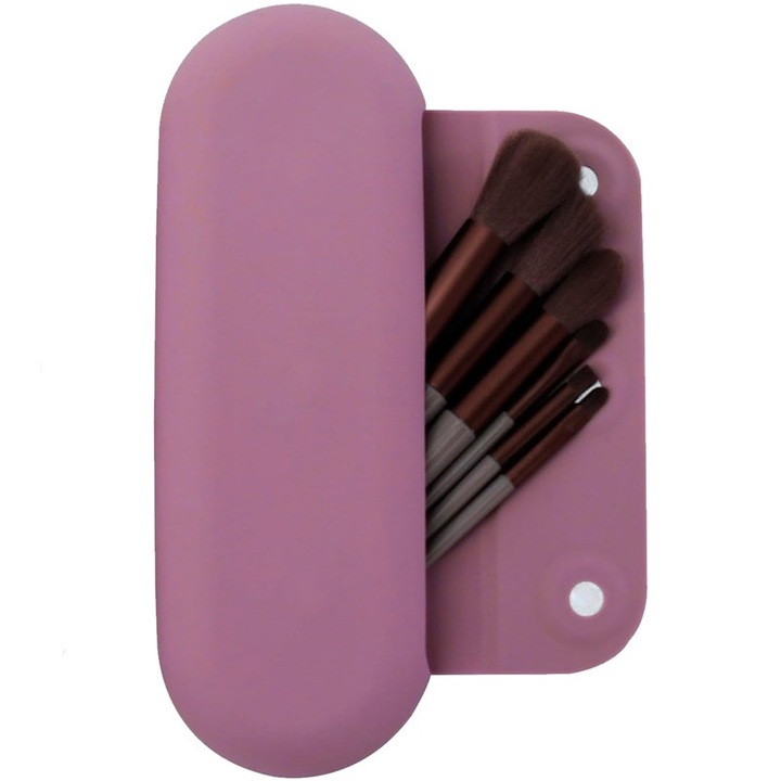 Portfard siliconic, inchidere magnetica, compact, 21x7.6x3cm, mov