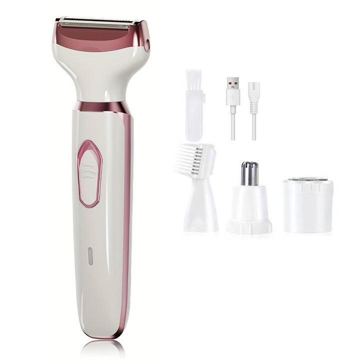 Epilator clasic, 4-in-1, alb, 16.5x2.5x5cm, set