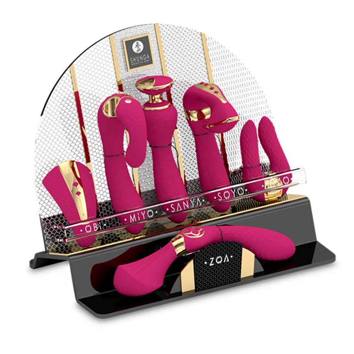 Vibrátor Shunga Intimate Massagers Display, 6 db, 35,5x19x28,2 cm