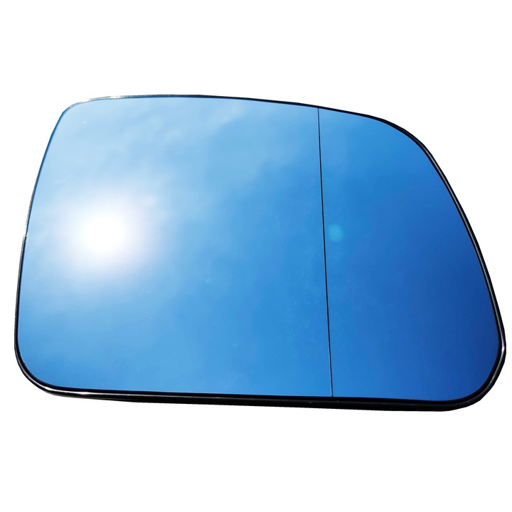 Sticla Oglinda, Dreapta, Am Mercedes W204 2007-2009, Incalzita, Sticla, Albastru/Negru