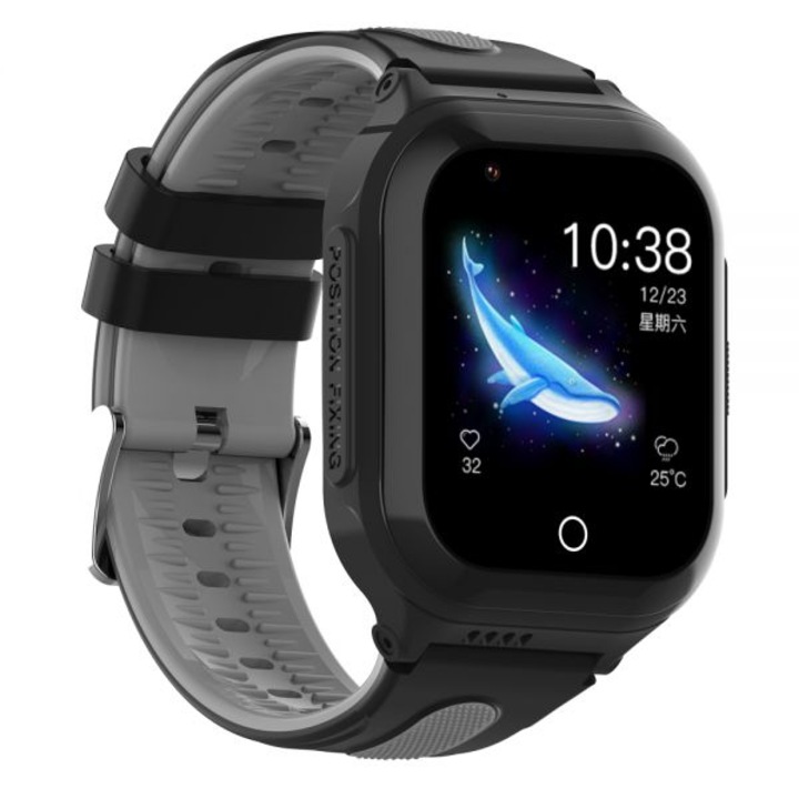 Детски смарт часовник Wonlex KT24S-F с GPS тракер, Черен