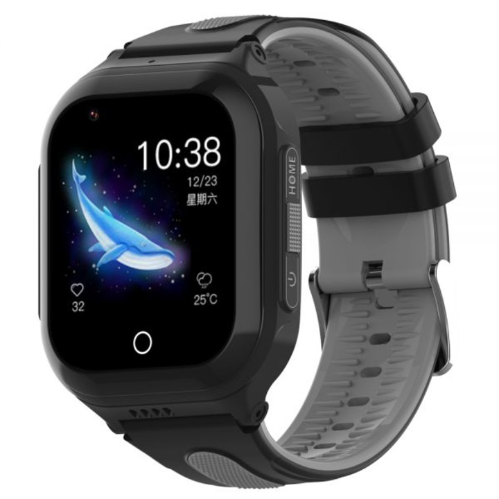 Детски смарт часовник Wonlex KT24S-F с GPS тракер, Черен