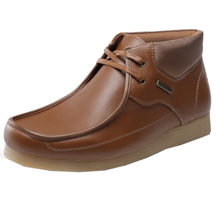 Pantofi din piele PU, impermeabile, cu sireturi, Bruno Marc, MARO, 44