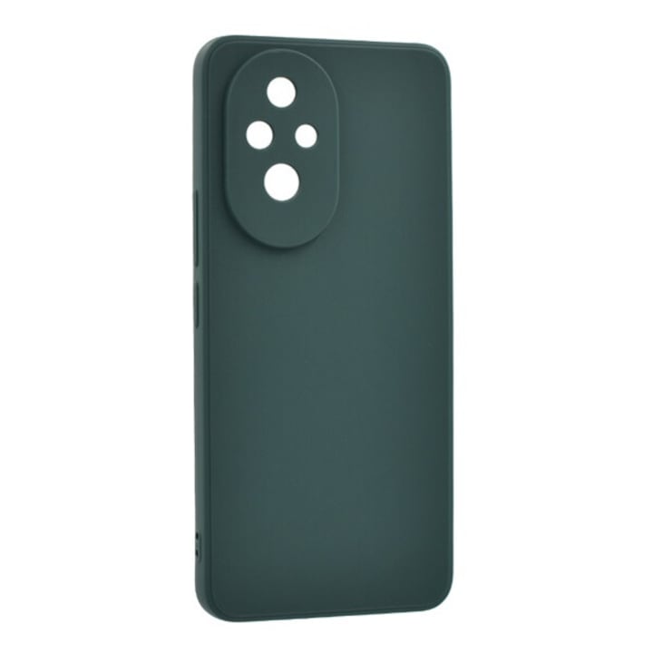 Gigapack szilikon mobiltelefon tok, matt, sötétzöld, kompatibilis: Honor 200 Pro