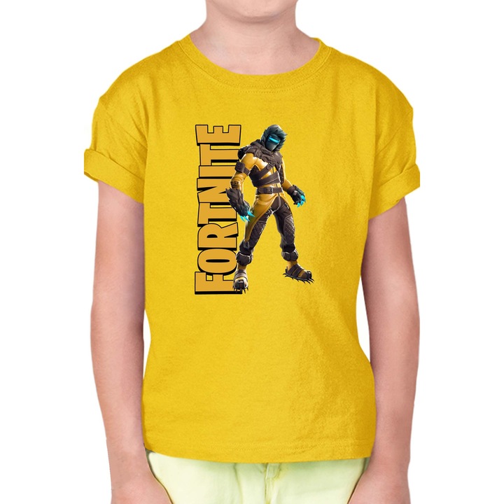 Gyerek rövid ujjú póló OPT Fortnite Zenith 1, Sárga