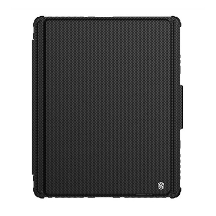 Nillkin bumper link billentyűzetes defender tabletvédő, qwerty, angol nyelvű, ceruza tartó, méhsejt, fekete, kompatibilis: Apple IPAD Air 13, 2025, / IPAD Air 13, 2024, / IPAD Pro 12.9, 2018