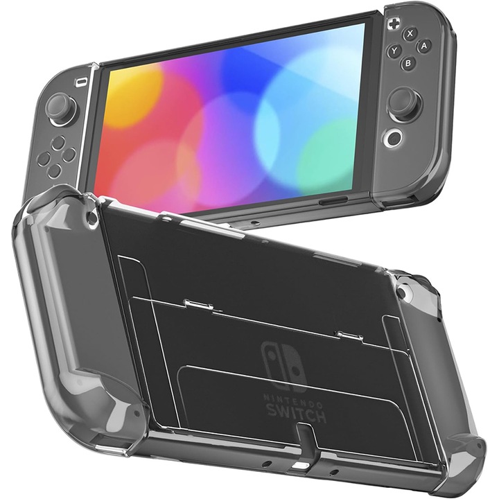 Konzol tok, Chucai, polikarbonát, Nintendo Switch OLED kompatibilis, fekete