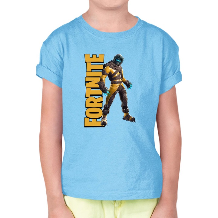 Gyerek rövid ujjú póló OPT Fortnite Zenith 1, Világoskék
