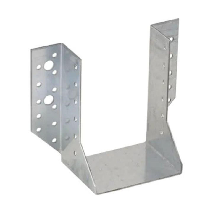 Отворен носач за греда Domax, тип А от поцинкована стомана за дървена греда, 100x140x75x2 mm
