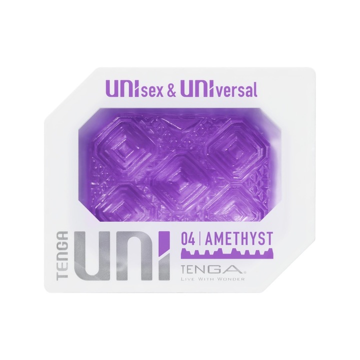 Вагинален мастурбатор Tenga UNI Amethyst, 6-10 см, 3-3.4 см