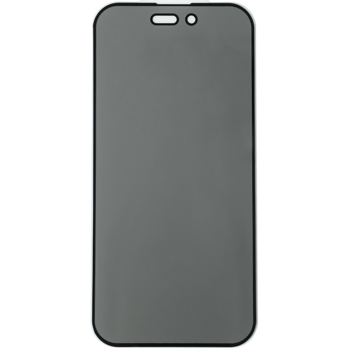 Folie de protectie Mobico din Sticla Privacy pentru iPhone 14 Pro Max, Negru