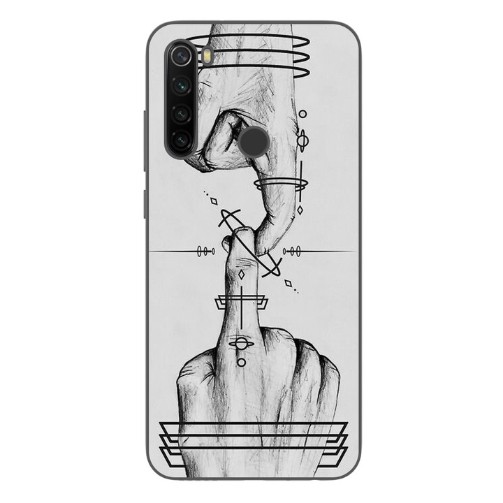 Husa compatibila cu Xiaomi Redmi Note 8T Silicon Gel Tpu Model Universe Touch