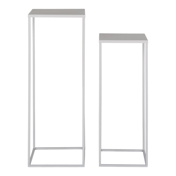 Masa Consola Beja, Metal, Bej, 22x22x60 cm, EPIKASA