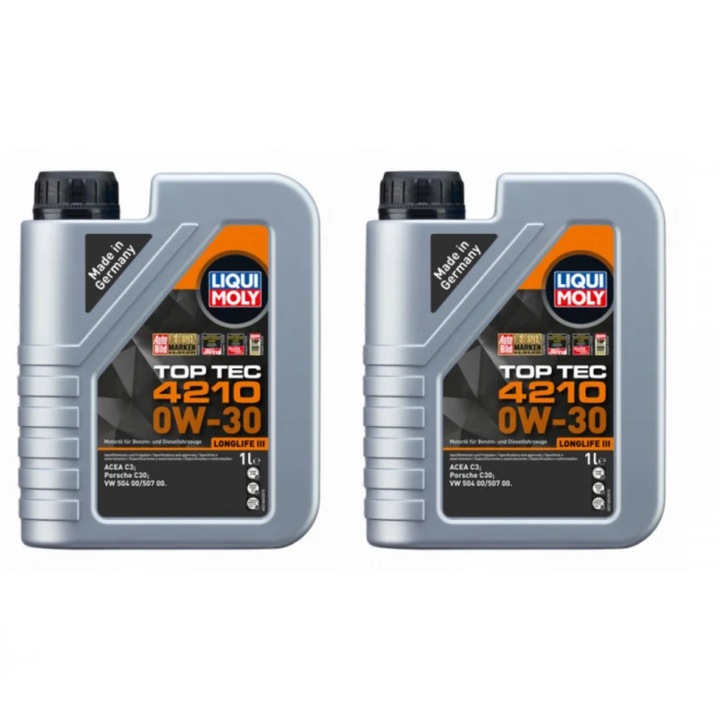 Pachet 2 litri Ulei Motor Sintetic Liqui Moly Top Tec 4210 0W30