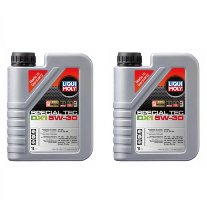 Pachet 2 litri Ulei Motor Sintetic Liqui Moly Special Tec DX1 5W30