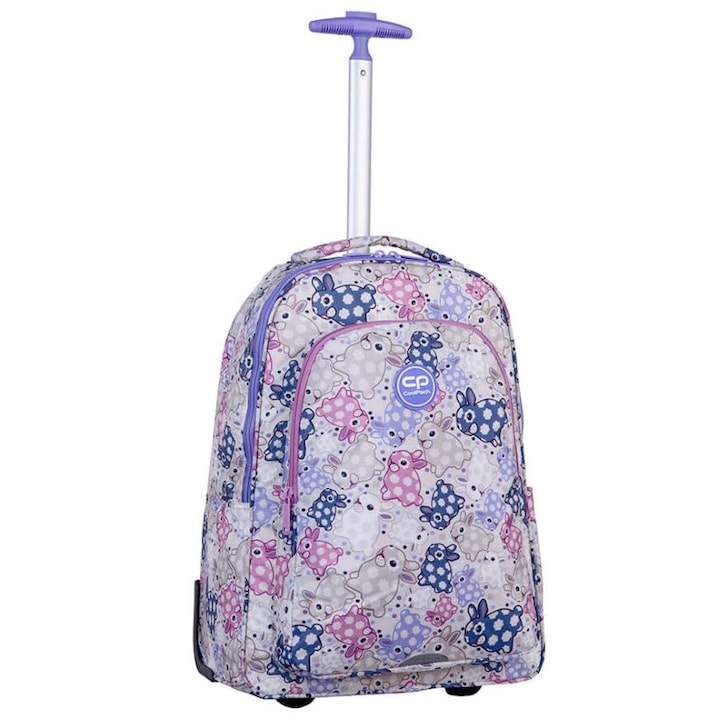 CoolPack gurulós iskolatáska ALAN - White Bunny