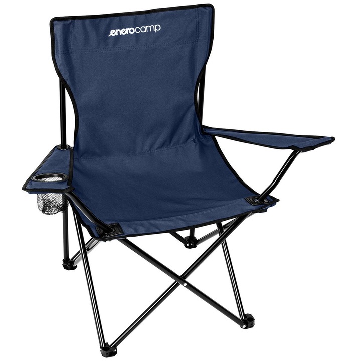 Scaun de camping pliabil Enero Camp, 50x50x80cm bleumarin