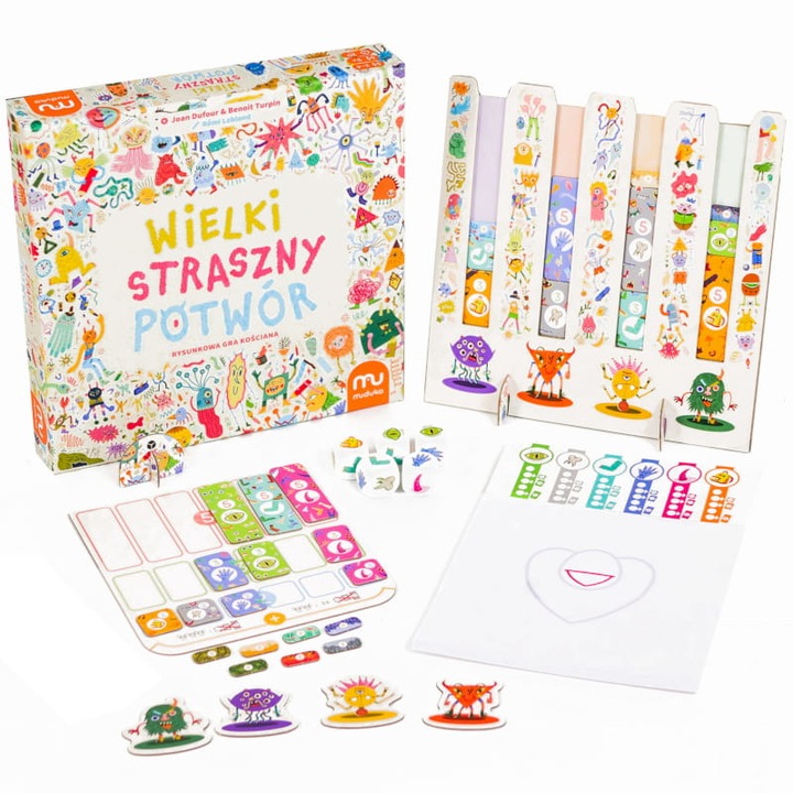 Társasjáték, Muduko, Big Monster Scary Monster Rajzfilm kockajáték 5 év felettieknek, Családoknak