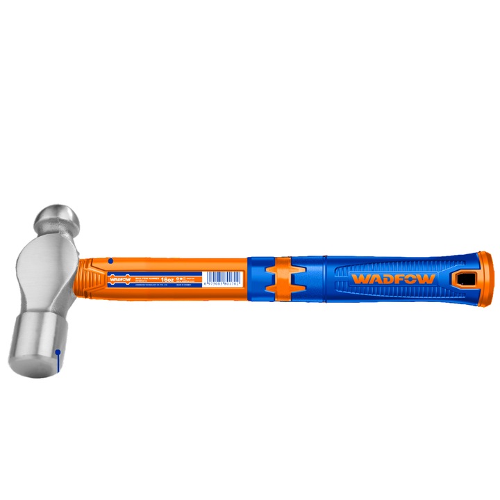 Ciocan pentru tabla Wadfow, otel carbon, maner fibra de sticla, 450g