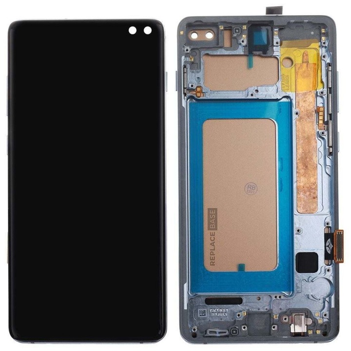 Дисплей за Samsung Galaxy S10 Plus (SM-G975), Incell, с рамка, черен, LCD, тъч скрийн