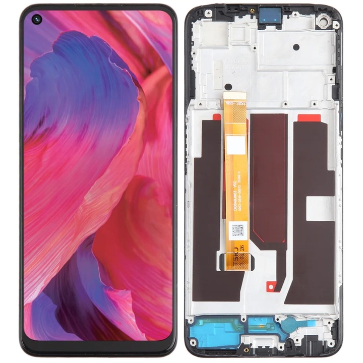 Display pentru Oppo A54 5G CPH2195, LTPS, cu rama, Negru, LCD, Ecran Tactil, Best Quality
