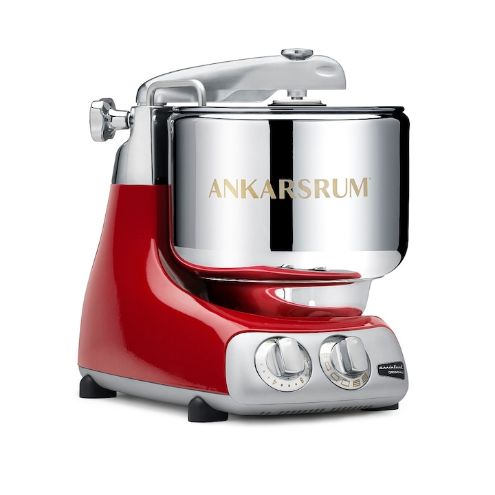 Кухненски робот Ankarsrum, 6 аксесоара, 1500 W, купа 7 l - Червен