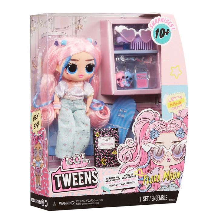 Papusa L.O.L. Surprise! seria Tweens Core − Flora Moon, 16,5 cm