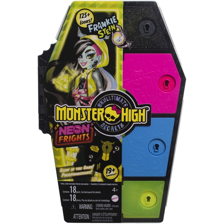 Кукла Monster High - Neon Frights, Frankie Stein