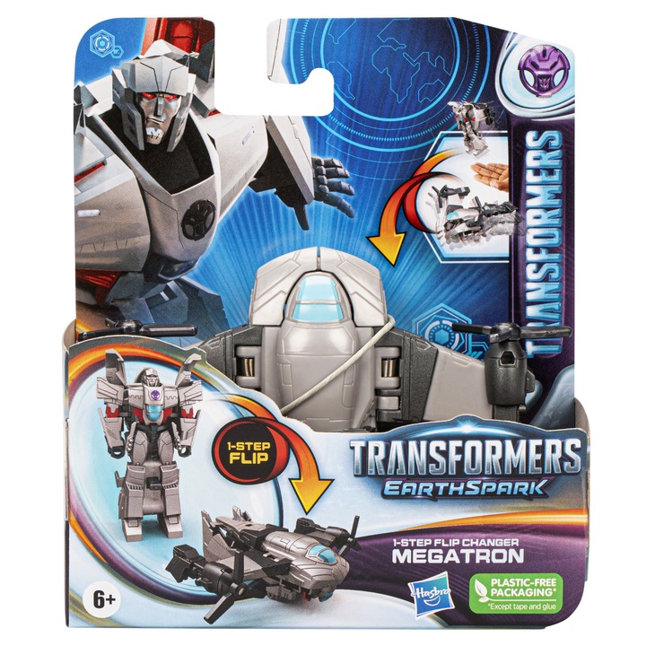 Figurina Transformers 7 Earthspark - Mega Tron, 6 cm