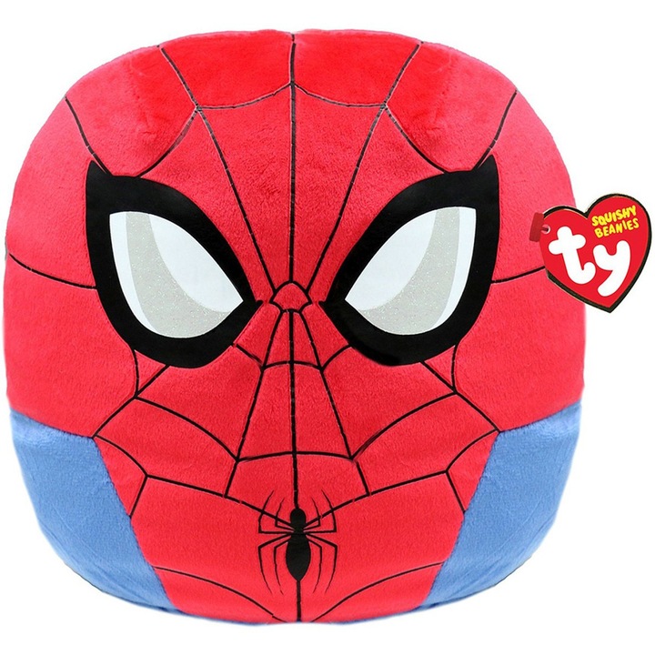 Плюшена играчка Ty Squishy Beanies - Marvel Spider-Man, 30 см