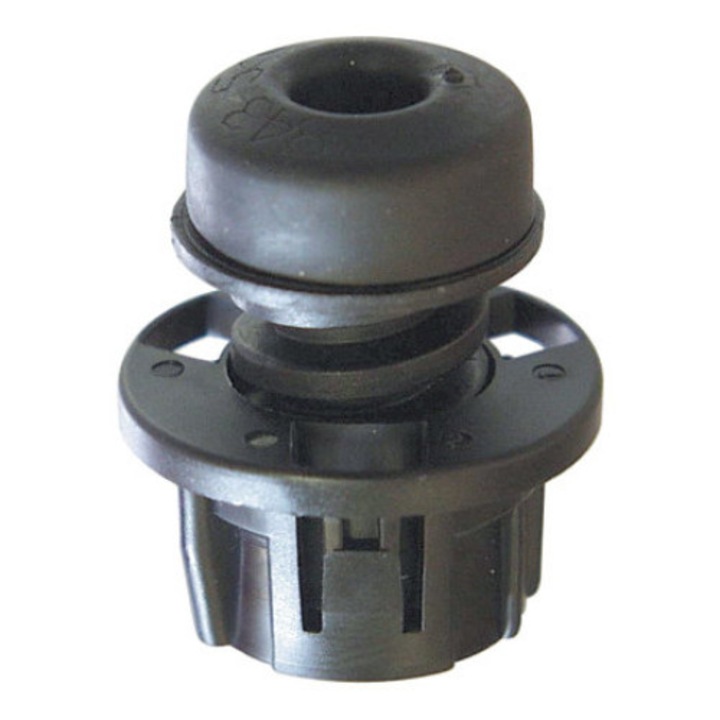 Set 3 amortizoare din cauciuc pentru capota, usi si haion RESTAGRAF, inaltime 13 - 23 mm, negru