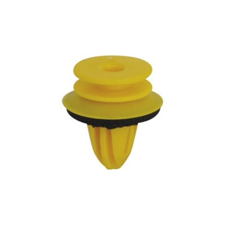 Set 8 clipsuri auto RESTAGRAF, 8 mm, din plastic, galben, pentru fixare panouri usi