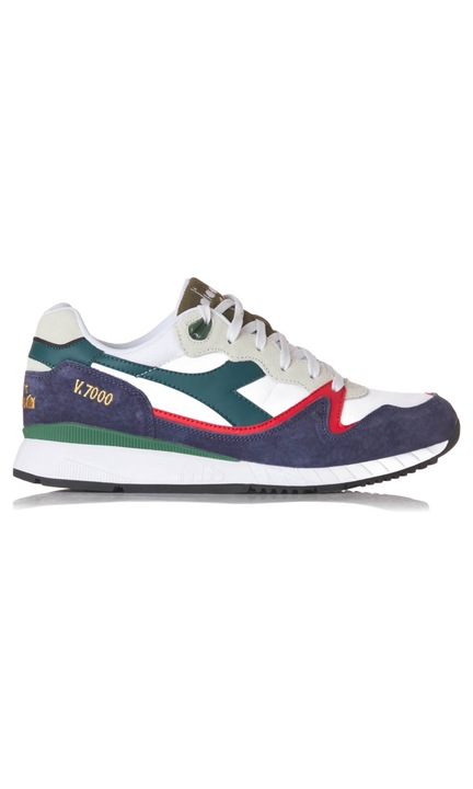 Мъжки спортни обувки, Diadora, V7000 Navy, Кожен материал, Тъмносин/Син, Син