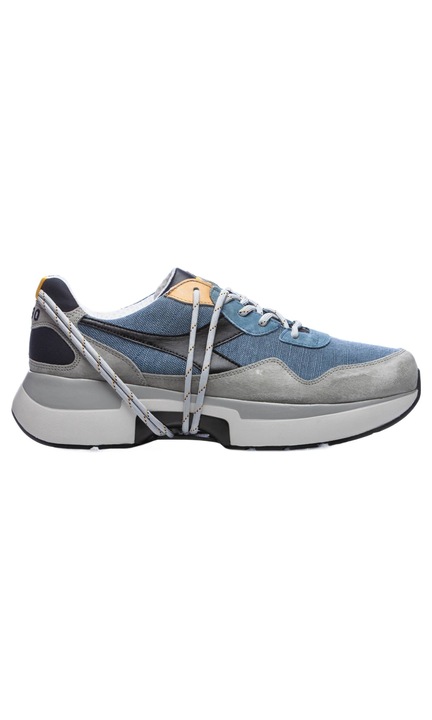 Мъжки спортни обувки, Diadora Heritage, N9000 TXS H Stone Wash, Текстил/Велур, Син/Сив, 40
