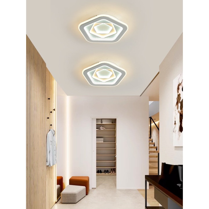 RFAN LED fali lámpa, 9115-300 modell, 3 féle fény, 92W, fehér