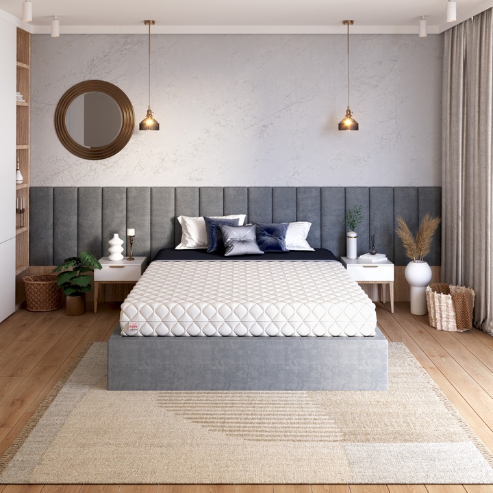 FDM, Ortopéd matrac, Treviso Max, 100x200x23 cm, zsebrugók, Jersey huzat, puha keménység