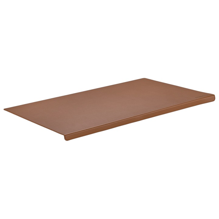 Stabledesk Подложка за мишка от еко кожа за офис, игри, офис, нехлъзгаща се, кафява, 80 x 40 x 2cm