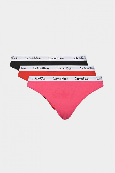 Комплект 3 чифта класически дамски гащи Calvin Klein 000QD5146E, Многоцветен