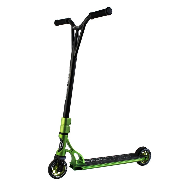 Freestyle Spartan sportroller, Stunt Pro, alumínium/acél, fekete/zöld