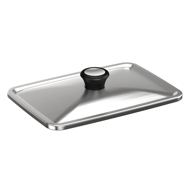 Capac pentru gatit Tefal XA731810, compatibil cu gratarul electric Tefal OptiGrill 4 in 1 si Optigrill 2 in 1, seriile GC774xx, GC773xx, GC772xx, inox, lavabil la masina de spalat