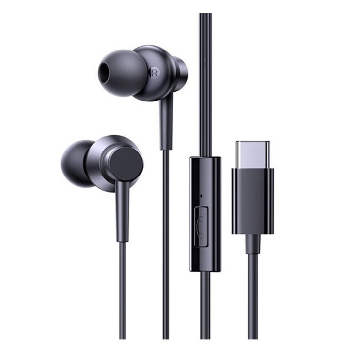 Căști BASEUS ENCOK CZ11 STEREO (Type-C, microfon, buton de înregistrare, control volum) NEGRU