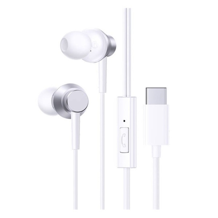 Căști BASEUS ENCOK CZ11 STEREO (Type-C, microfon, buton de înregistrare, control volum) ALB
