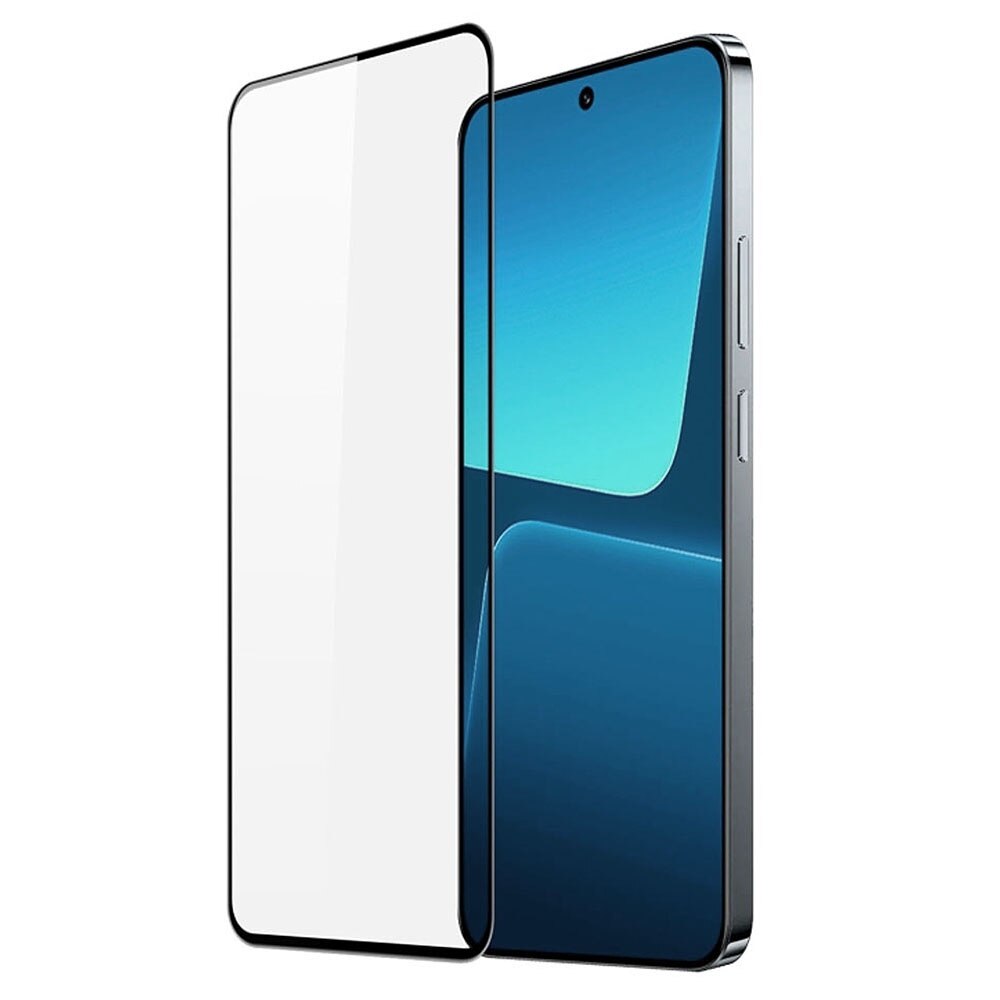 Folie protectie, compatibila cu Xiaomi 14, Sticla securizata, Acoperire completa, Duritate 9H, Pelicula adeziv Full Surface, Anti-dust, Case Friendly, Montare usoara, Transparenta