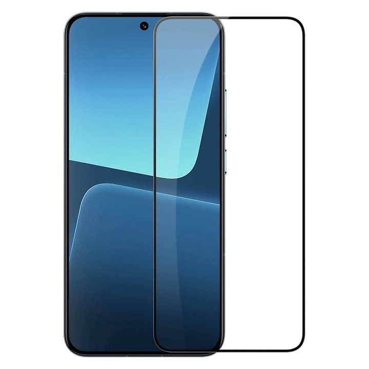 Folie protectie, compatibila cu Xiaomi 14, Sticla securizata, Acoperire completa, Duritate 9H, Pelicula adeziv Full Surface, Anti-dust, Case Friendly, Montare usoara, Transparenta