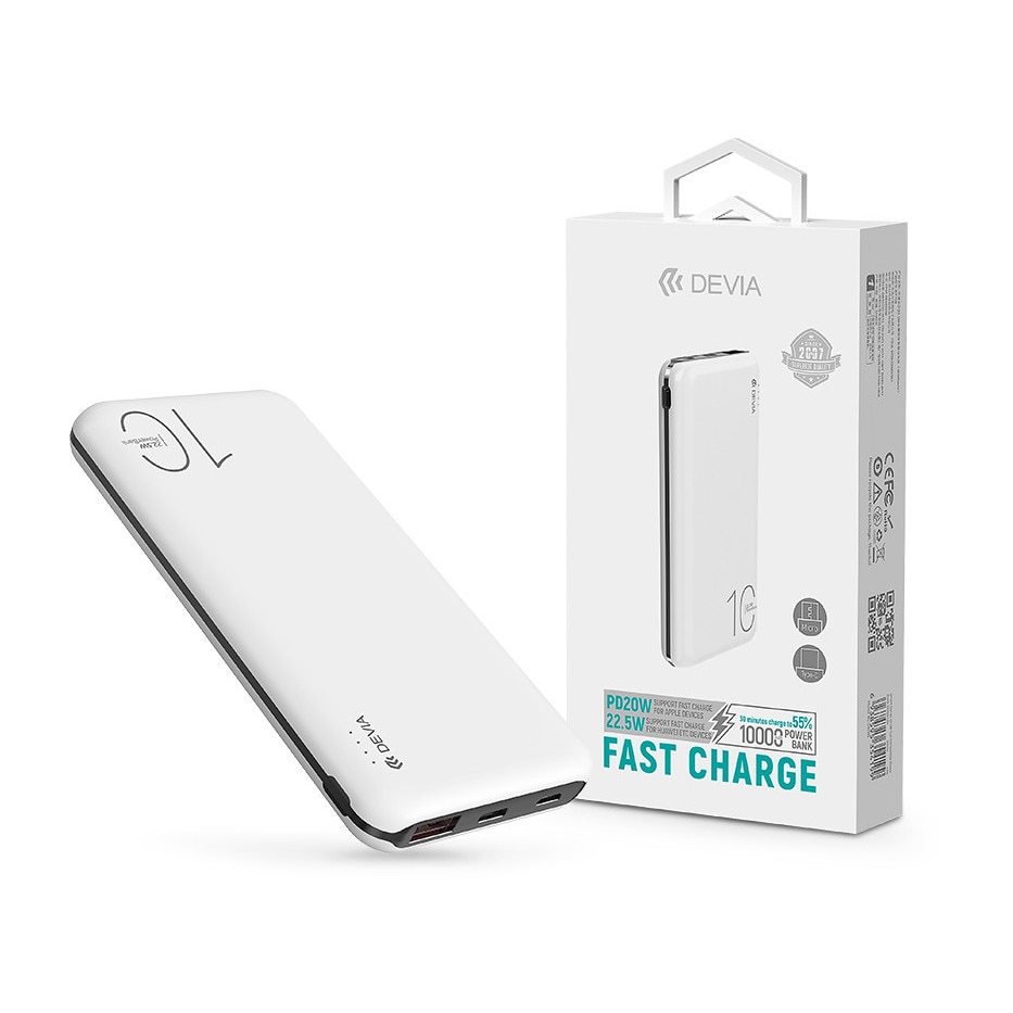 22.5W PD Mini Powerbank, Lightning & USB-C Cable in Default