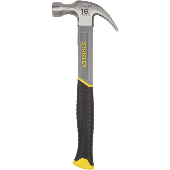 Чук STANLEY STHT0-51309, 450 гр, Дръжка от фибростъкло, Повишена защита, Подобрен захват, Устойчив на износване, За изваждане на пирони