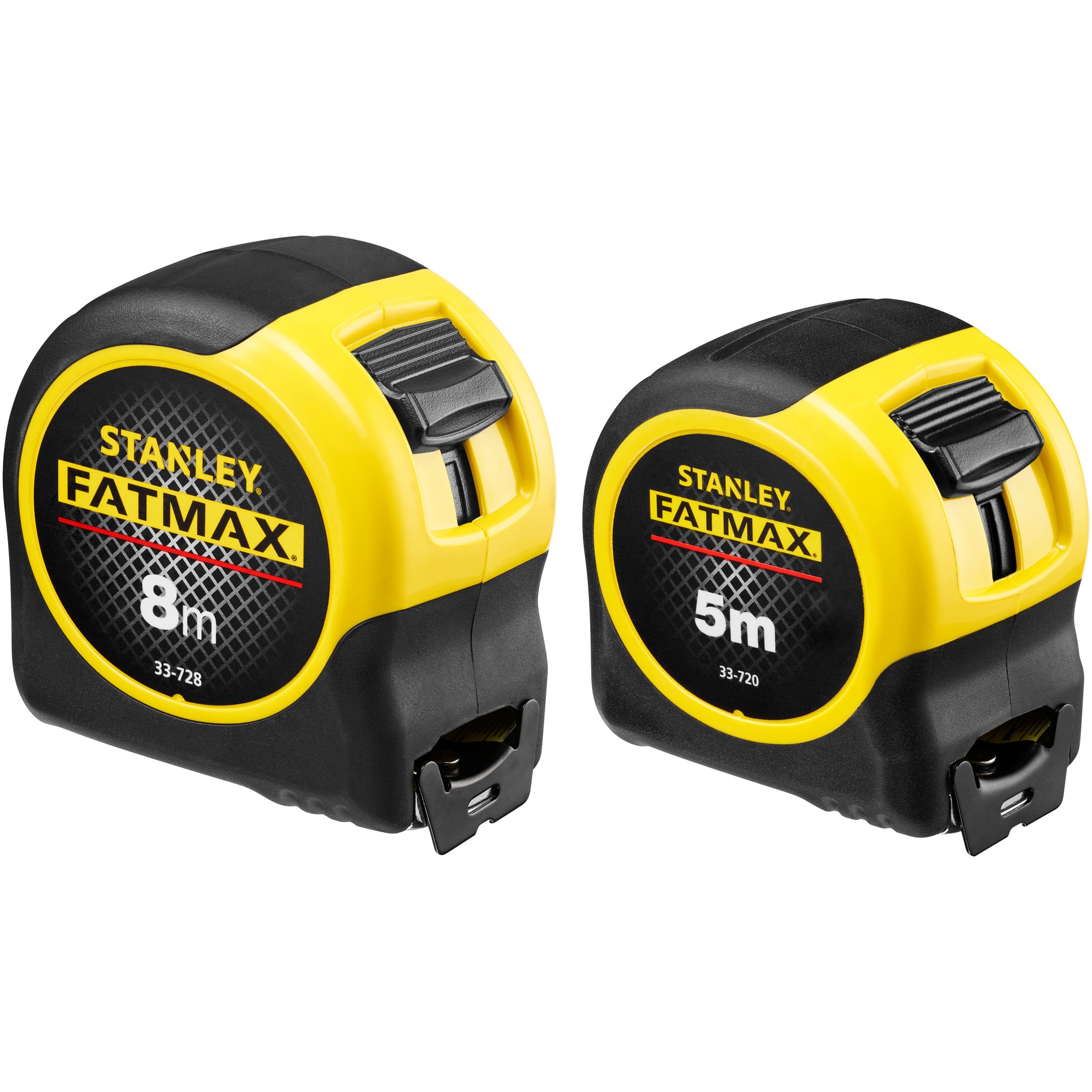 Set 2 rulete 8m si 5m Stanley FatMax FMHT31725-0 Bladearmor, 32mm latime, include o ruleta de 5m (0-33-720) si una de 8m (0-33-728), calitate profesionala, precizie de clasa II, cu