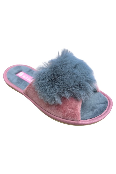 Papuci de dama, Belsta, A1ABC, Gri deschis, 41