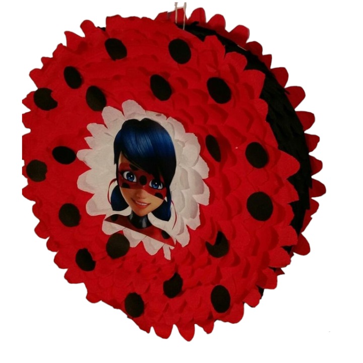 Pinata rotunda Buburuza, Diametru 42cm + Bat